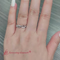 Thumbnail 51 - Infinity Twist Diamond Wedding Band