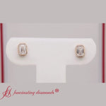 Load and play video in Gallery viewer, 1.50-carat-bezel-stud-earring-emerald-diamond-in-yellow-gold-FD-EAR10516EM
