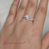 Load and play video in Gallery viewer, bypass-modern-round-lab-diamond-engagement-ring-in-14k-white-gold-fdenr9984