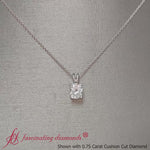 Load and play video in Gallery viewer, Cushion Cut Solitaire Pendant
