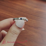 Load and play video in Gallery viewer, thin-princess-cut-sapphire-mens-band-ring-in-950-platinum-fd9858prr-f-1000
