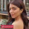Load and play video in Gallery viewer, Diamond Disc Drop Earring