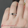 heart shaped black diamond engagement ring in 18k white gold-FD8253HTR-GS