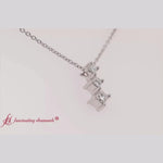 Load and play video in Gallery viewer, tri-princess-diamond-pendant-in-white-gold-fdpd854-720