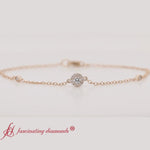 Load and play video in Gallery viewer, Round Halo Chain Diamond Bracelet
