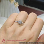 Load and play video in Gallery viewer, TwistedVineVintageRoundCutLabDiamondEngagementRingIn14KWhiteGold-FD10981ROR-F-720


