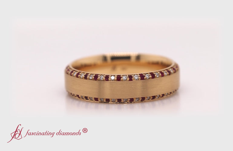 ribbed-engagement-diamond-band-with-ruby-in-yellow-gold-fdm1040