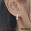 Load and play video in Gallery viewer, 1 Carat Sparkle Five Stone Hoop Earrings