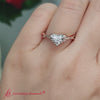 Load and play video in Gallery viewer, Celtic Knot Heart Lab Created Engagement Ring