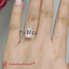 Load and play video in Gallery viewer, Emerald Cut 4 Prong Classic Solitaire Ring