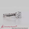 Load and play video in Gallery viewer, Round Cut Twisted Vine Delicate Engagement Ring