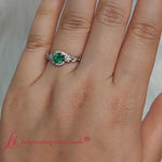 Load and play video in Gallery viewer, Flower Gemstone Engagement Ring
