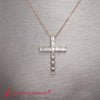 Load and play video in Gallery viewer, baguette-diamond-cross-pendant-rose-gold-FDPD10798-NL-RG-720