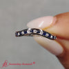 Load and play video in Gallery viewer, Curved Matching Channel Set Band For Ring