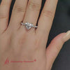 Load and play video in Gallery viewer, Heart Shaped Floating Marquise Accent Diamond Ring