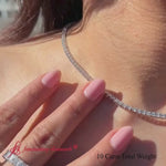 Load and play video in Gallery viewer, Round Diamond Tennis Choker Necklace