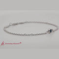 Thumbnail 41 - Bezel Set Round Cut Diamond Chain Bracelet