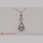 Load and play video in Gallery viewer, infinity-diamond-solitaire-pendant-in-white-gold-FDPD10486
