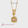 Load and play video in Gallery viewer, 2-stone-round-solitaire-diamond-pendant-in-yellow-gold-fdpd11010-video