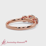 Load and play video in Gallery viewer, Round 3 Stone Trellis Engagement Ring
