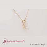 Load and play video in Gallery viewer, 0-50-ct-emerald-cut-diamond-solitaire-pendant-in-yellow-gold-fdpd8469em
