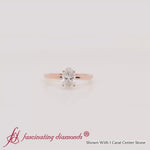 Load and play video in Gallery viewer, oval-shaped-thin-classic-solitaire-engagement-ring-in-rose-gold-fdens9358ov