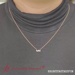 Load and play video in Gallery viewer, 3-stone-diamond-pendantin-rose-gold-fdpd11019-720