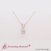 Load and play video in Gallery viewer, pear-cut-solitaire-diamond-pendant-1-carat-in-14k-rose-gold-FDPD10824PE-720