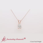 Load and play video in Gallery viewer, pear-cut-solitaire-diamond-pendant-1-carat-in-14k-rose-gold-FDPD10824PE-720
