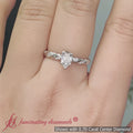 Thumbnail 1 - Twisted Vine Pear Diamond Ring