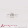 Load and play video in Gallery viewer, Delicate Antique Pave Emerald Cut Diamond Ring