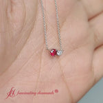 Load and play video in Gallery viewer, Two Stone Round Pendant
