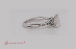 Load and play video in Gallery viewer, Princess Cut Vintage Irish Celtic Engagement Ring