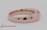 Load and play video in Gallery viewer, half-bezel-solitaire-princess-mens-comfort-fit-wedding-ring-in-rose-gold-fdm8083
