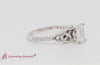 Load and play video in Gallery viewer, Emerald Cut Petite Celtic diamond Ring