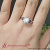 Load and play video in Gallery viewer, lab-grown-round-cut-willow-ring-with-blue-sapphire-in-14k-white-gold-fd8300-720
