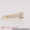 Load and play video in Gallery viewer, Heart Cut Graduated Channel Accented Ring