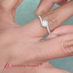 Load and play video in Gallery viewer, Petite Swirl Engagement Ring
