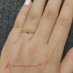 Load and play video in Gallery viewer, black-diamond-princess-stackable-ring-band-in-yellow-gold-FD9390PR
