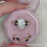 Load and play video in Gallery viewer, Oval Cut Twisted Vine Luxury Bridal Set