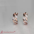 Thumbnail 3 - diamond-cuban-link-hoop-earrings-in-rose-gold-fdear10831-video1