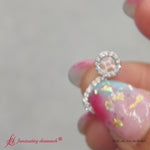 Load and play video in Gallery viewer, chandelier-earring-jackets-with-halo-and-pavé-in-950-platinum-FDEAR85763-720