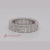 Load and play video in Gallery viewer, classic-radiant-cut-moissanite-eternity-ring-3-carat-in-14k-white-gold-FDEWB8660