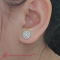 Thumbnail 8 - beautiful-1-carat-cluster-circle-2-tone-stud-earrings-in-14k-white-gold-fdear10842