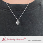 Load and play video in Gallery viewer, 1.50-ct-oval-single-diamond-pendant-in-white-gold-fdpd8469ov-1.50-ct-video1
