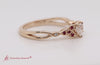 Load and play video in Gallery viewer, Celtic Knot Heart Lab Created Engagement Ring