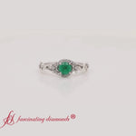 Load and play video in Gallery viewer, Flower Gemstone Engagement Ring
