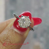 Load and play video in Gallery viewer, classic-six-prong-round-solitaire-engagement-ring-in-black-gold-FD9334ROR-fancy-720