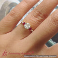 Thumbnail 79 - Petite Micropave Three Stone Ring