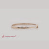 Load and play video in Gallery viewer, Minimalist Solitaire Bangle Bracelet